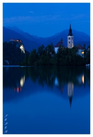 Lake Bled at dusk. 5D Mark III | 85mm 1.2L II | B+W CPL | Lee Pro Glass 0.9 ND