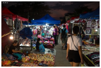 Checking out the night markets, Luang Prabang, Laos. 5D Mark III | 35mm 1.4 Art