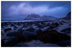 Uttakleiv Beach, Lofoten Norway. Canon 5D Mark III | 24mm 1.4 Art